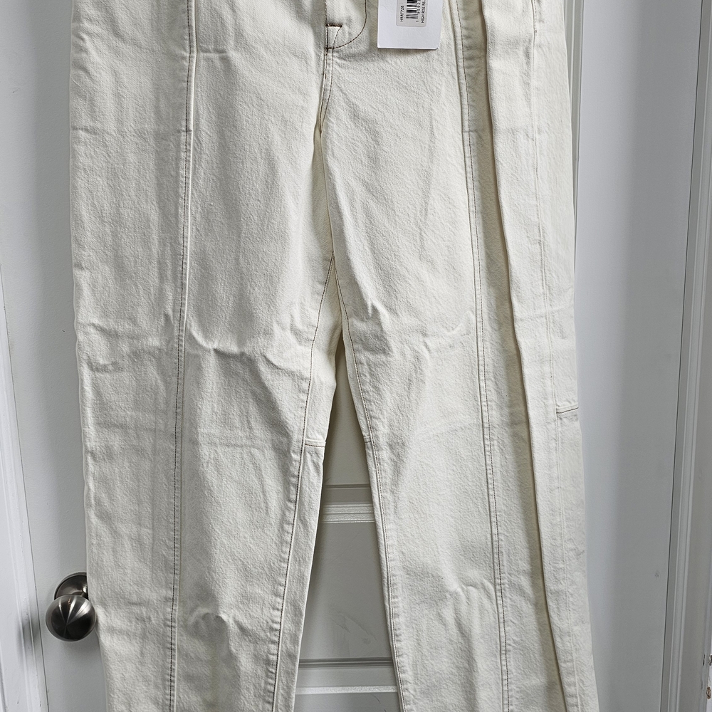 Frame Denim Women's High Rise Jeans in Cream